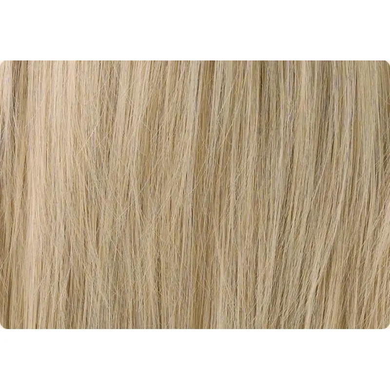Medium length white gold full head wig