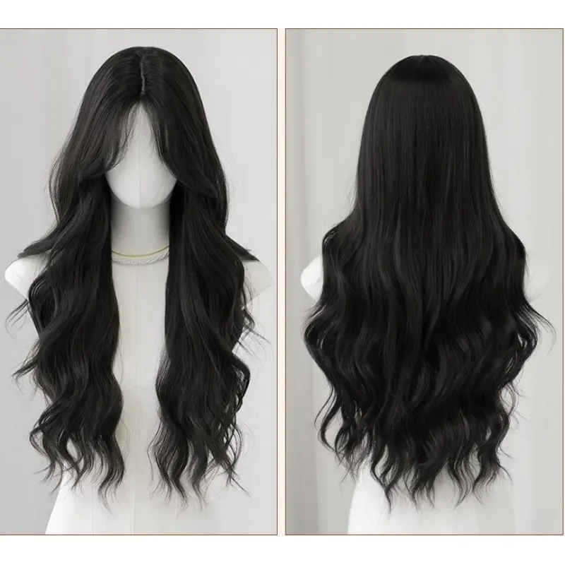Medium sized large wavy long curly hair,wig