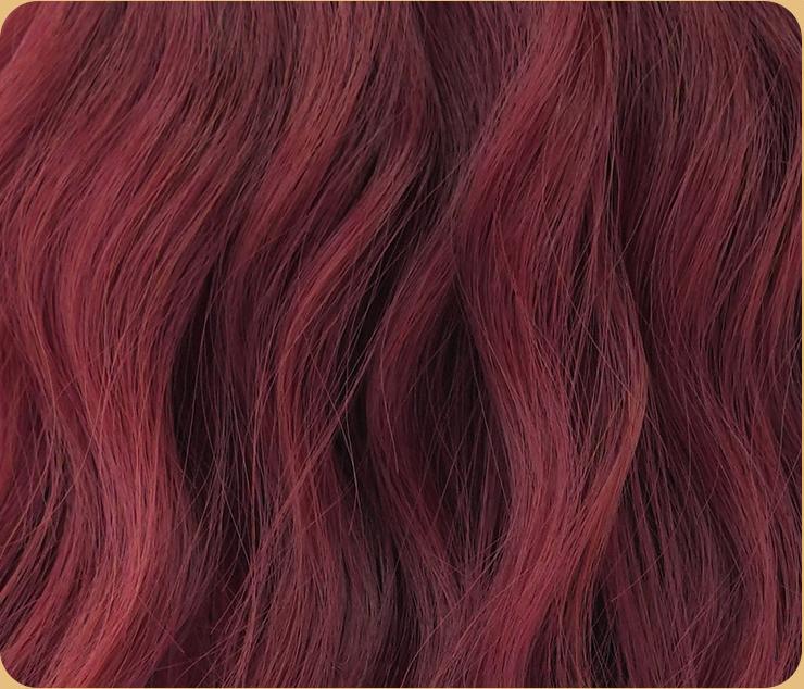 Short curly Bordeaux red subwig