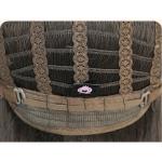 Straight hair line lace hand woven amber black wig