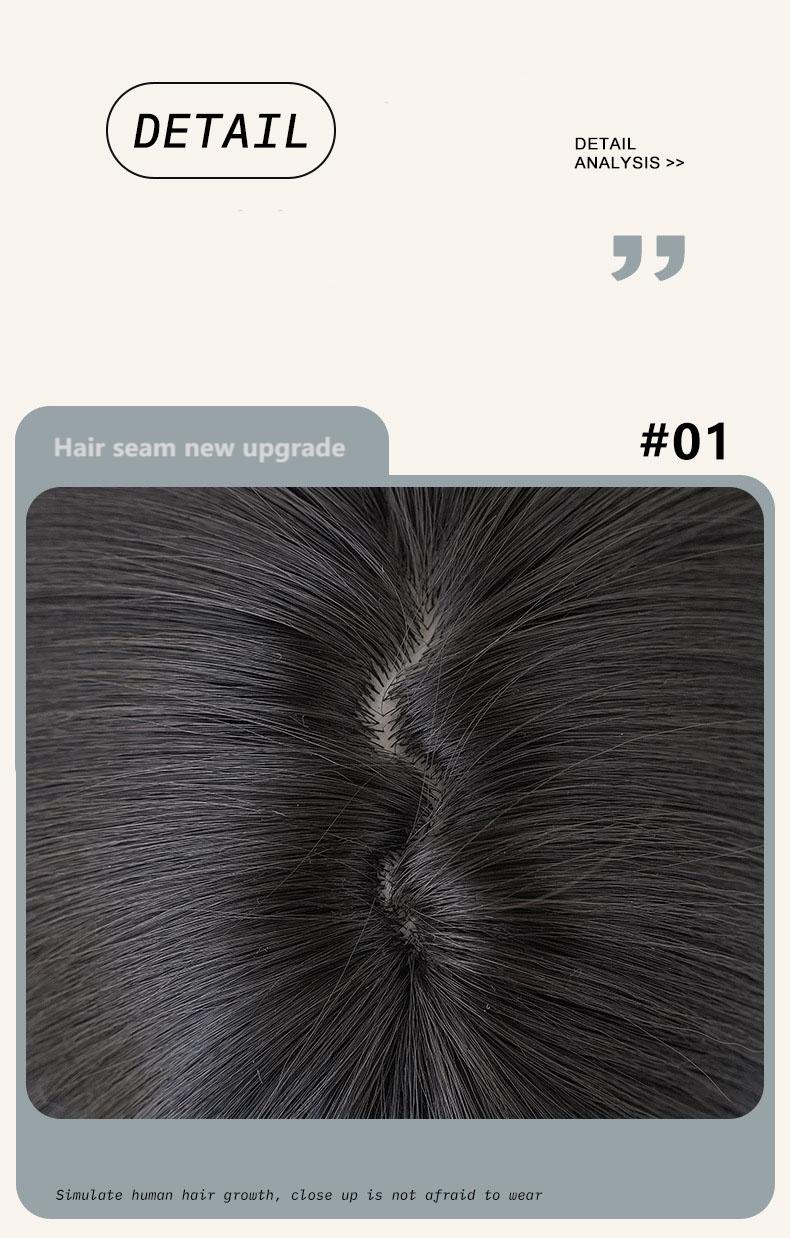 Wig woman long straight hair black full head cover,wig