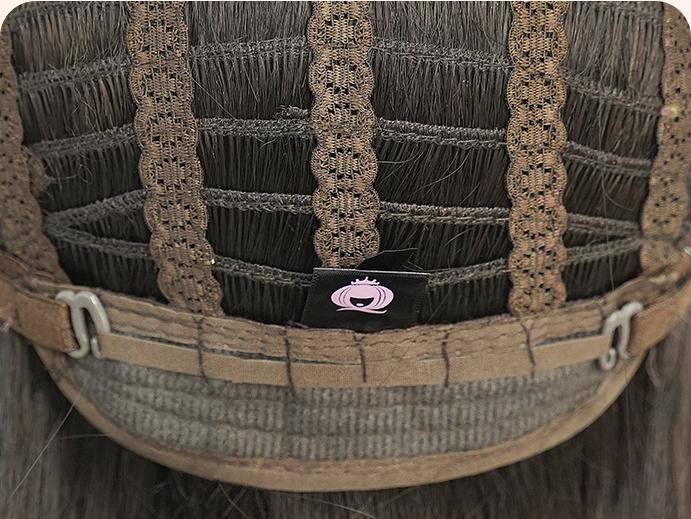  Long curly hair in large black waves,wig