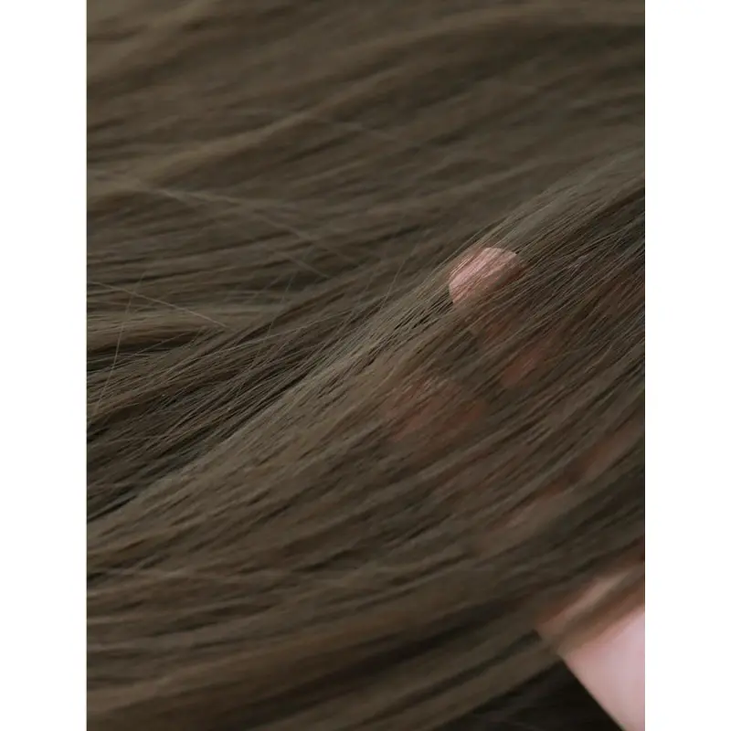 Fluffy fashion big wave long hair, can be tied and put,wig