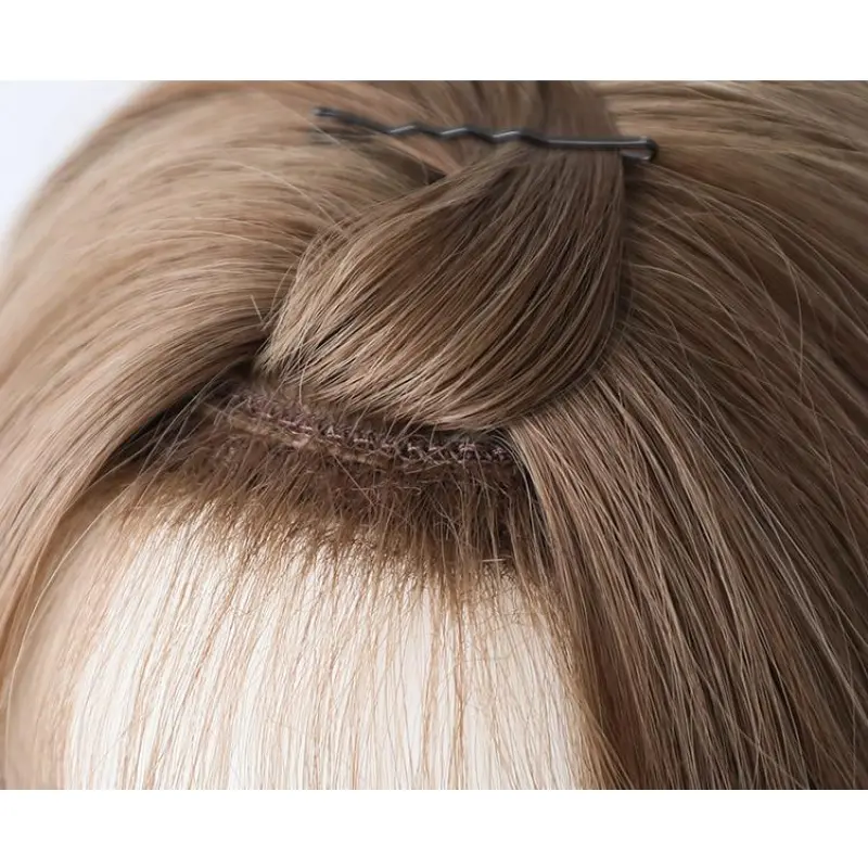Fluffy fashion big wave long hair, can be tied and put,wig