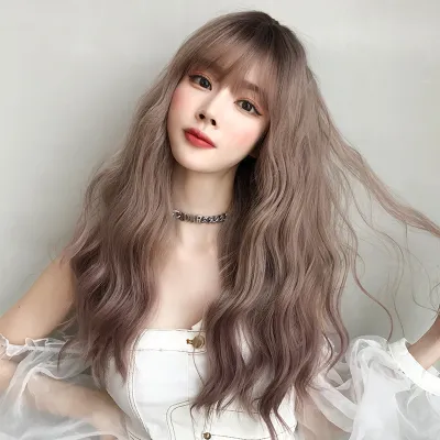 Internet celebrity long French lazy ripple roll,wig 02
