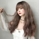 Internet celebrity long French lazy ripple roll,wig