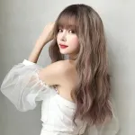 Internet celebrity long French lazy ripple roll,wig