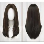 Korean natural split straight hair,wig