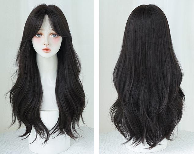 Korean style atmosphere with long curly hair,wig