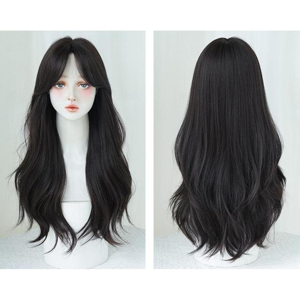 Korean style atmosphere with long curly hair,wig
