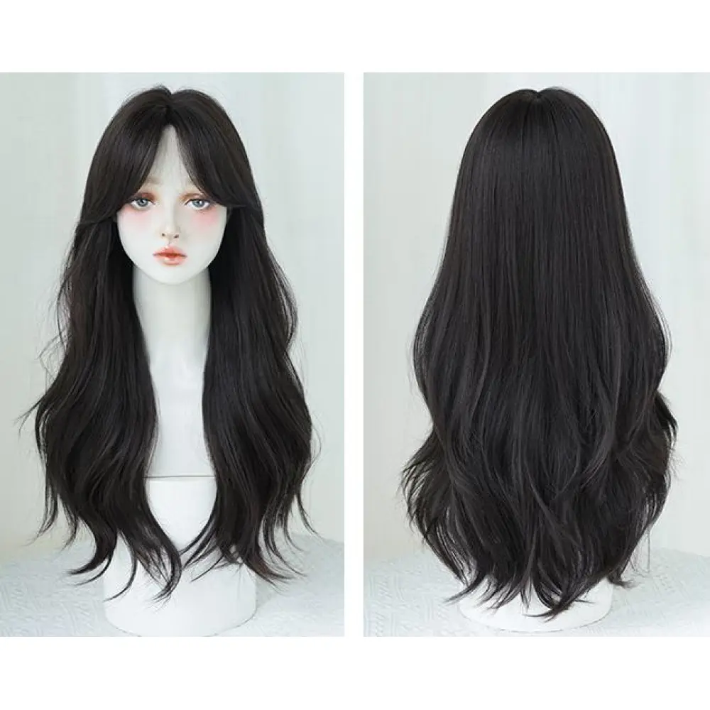 Korean style atmosphere with long curly hair,wig