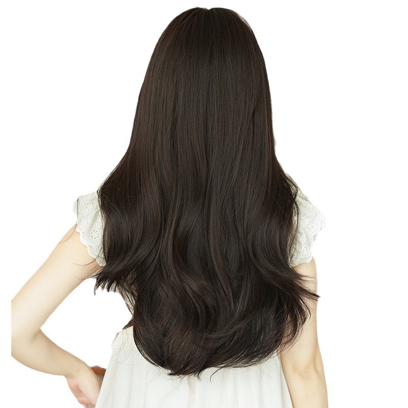 Korean style atmosphere with long curly hair,wig