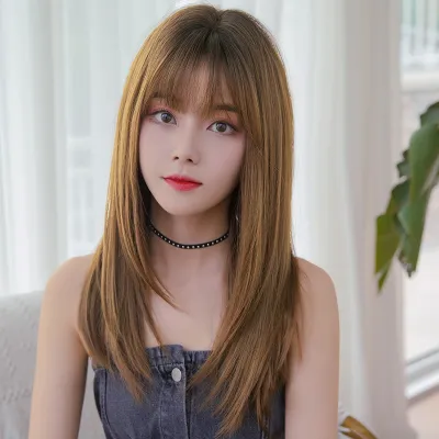 Korean style layered long broken hair,wig 02