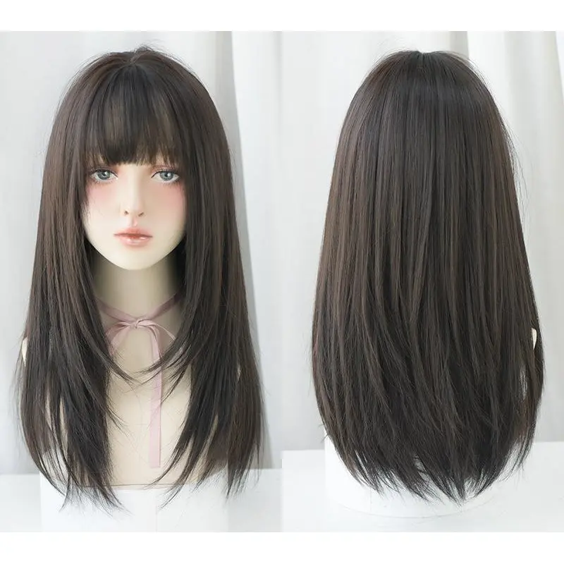 Korean style layered long broken hair,wig