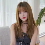 Korean style layered long broken hair,wig