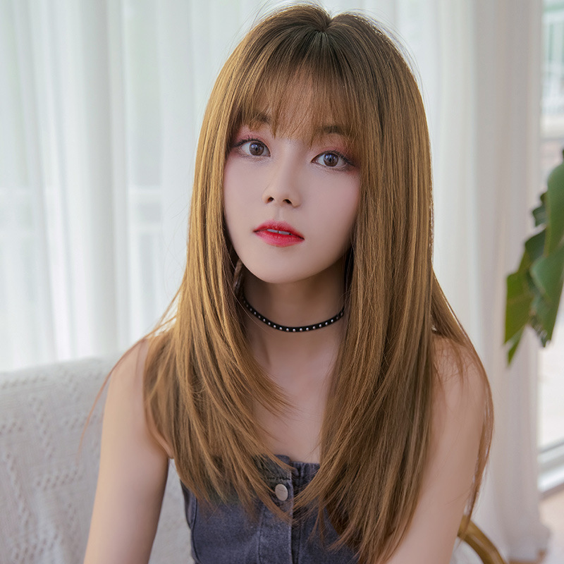 Korean style layered long broken hair,wig