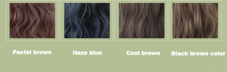 Retro romantic forest style bangs naturally fluffy medium long hair,wig