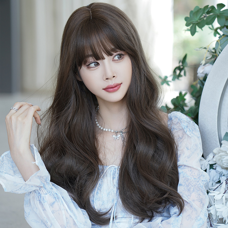 Gentle and intellectual big wave curly hair ,wig