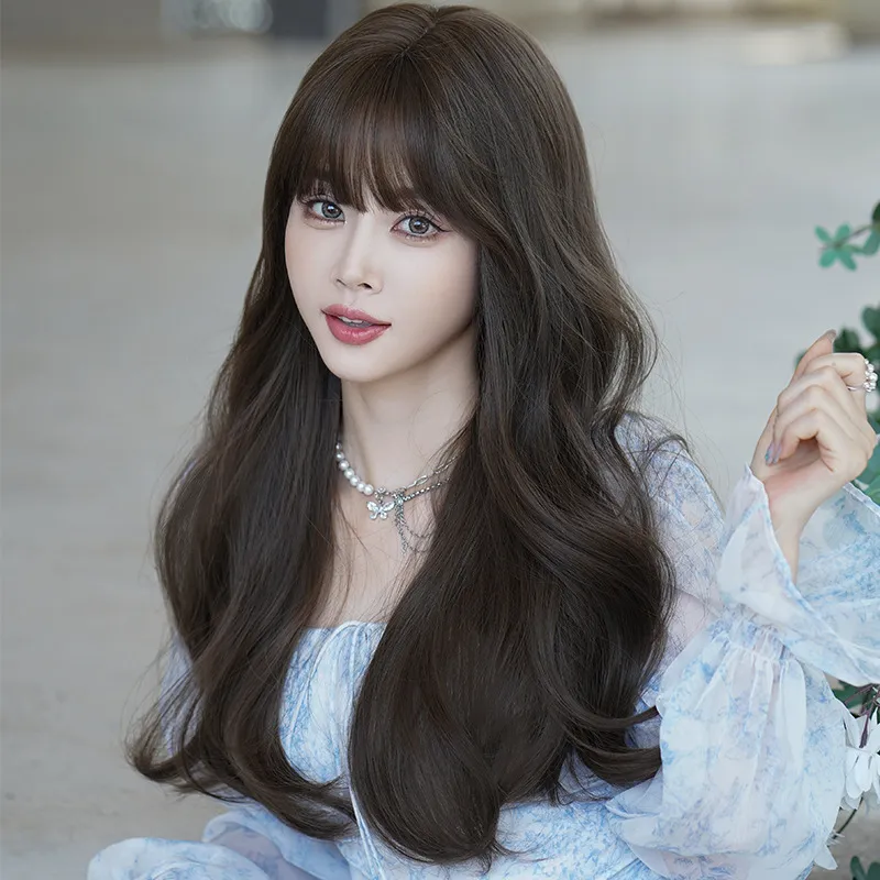 Gentle and intellectual big wave curly hair ,wig