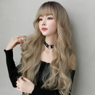 Girl group with big waves and long curly hair,wig 01