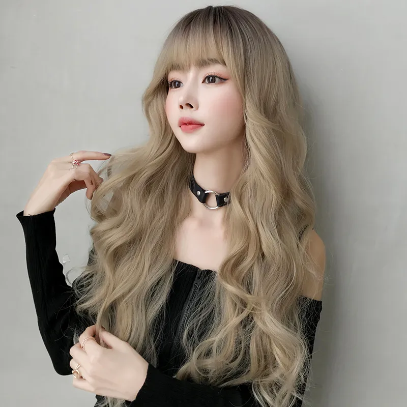 Girl group with big waves and long curly hair,wig