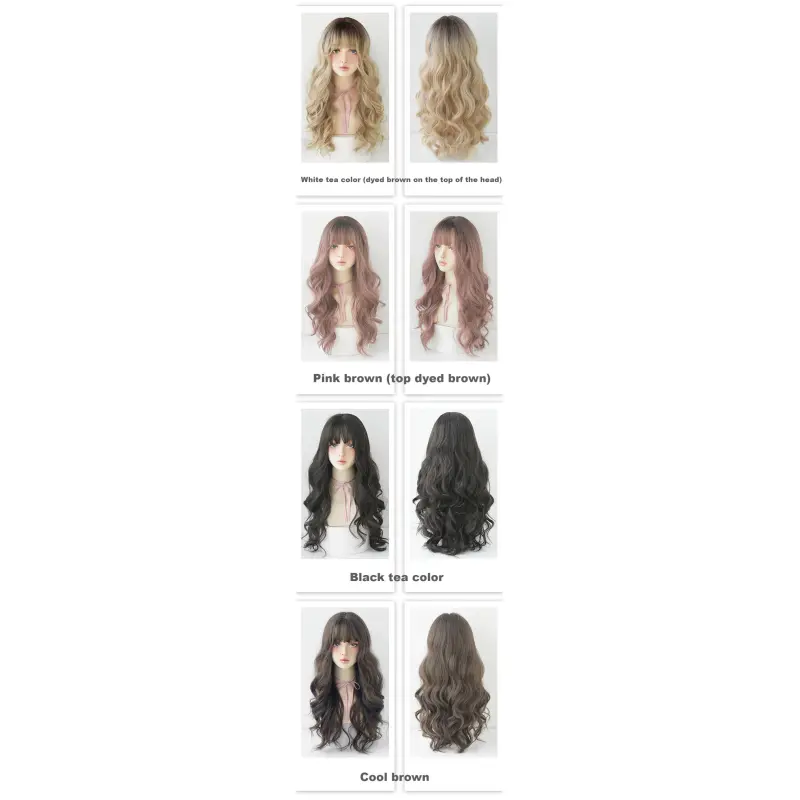 Girl group with big waves and long curly hair,wig
