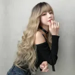Girl group with big waves and long curly hair,wig