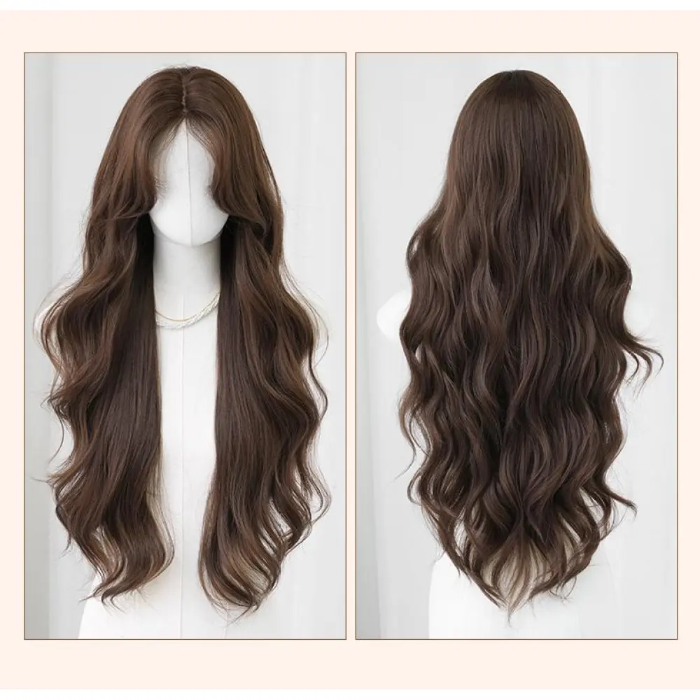 Korean style gentle medium length curly hair,wig