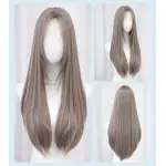 Thin Vine Pink Purple Long Straight Hair,wig