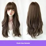 Korean natural spiral wavy long curly hair,wig