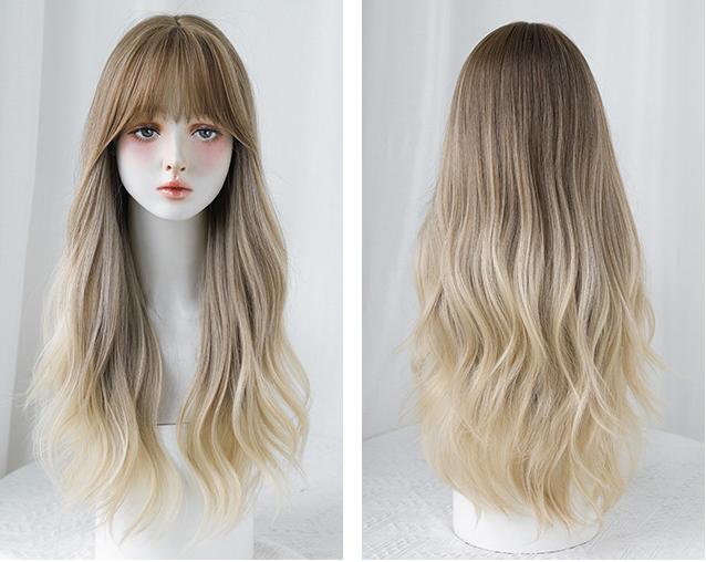 Light European and American temperament gradient wave roll,wig