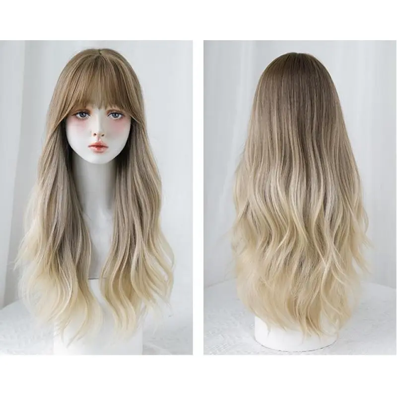 Light European and American temperament gradient wave roll,wig