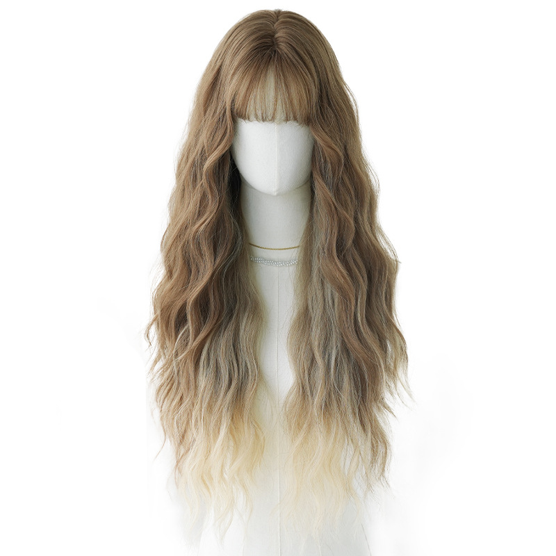 Pickled water ripple long curly hair,wig