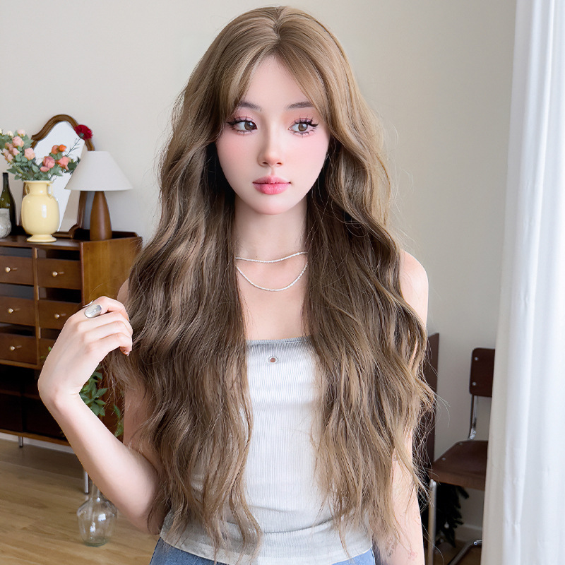 Temperament is divided into long curly hair,wig