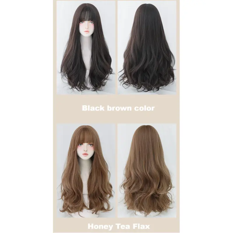 Gentle temperament and waist length curly hair,wig