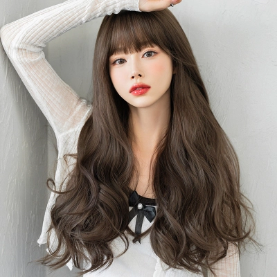 Gentle temperament and waist length curly hair,wig 01