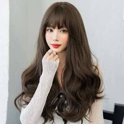 Gentle temperament and waist length curly hair,wig 02
