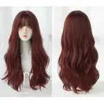 Internet celebrity raspberry red long curly hair,wig