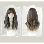 Rice white dyed wavy curly hair,wig