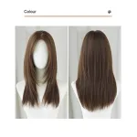 Chestnut brown medium length straight hair,wig