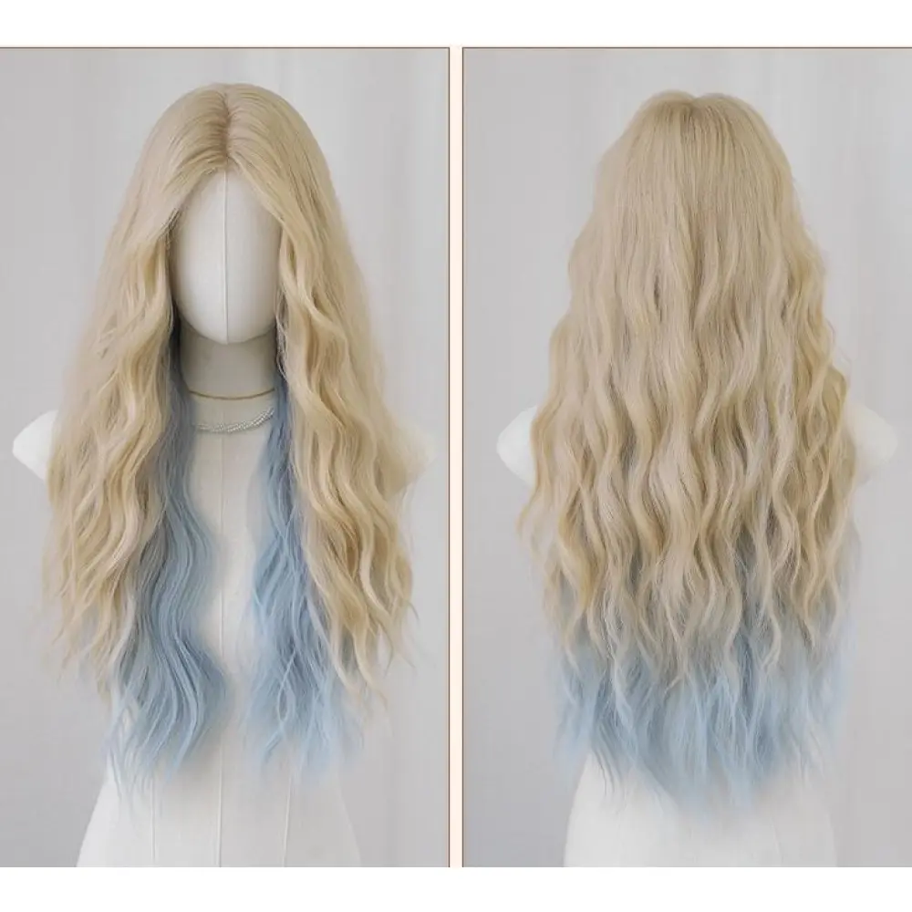 Cool and cute middle parting long curly hair,wig