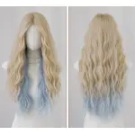 Cool and cute middle parting long curly hair,wig