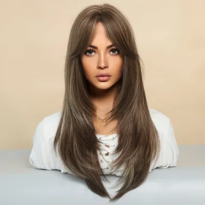 European and American medium length temperament curly hair,wig 02