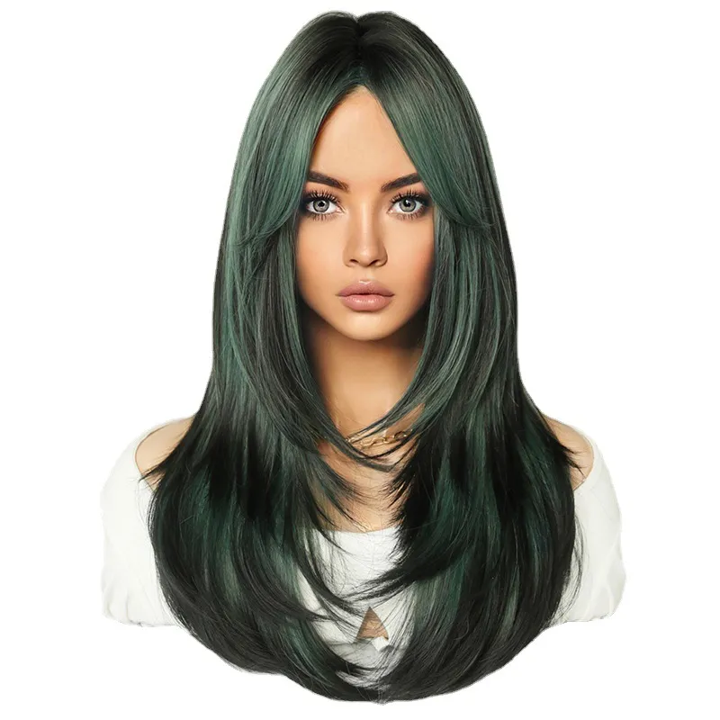European and American medium length temperament curly hair,wig