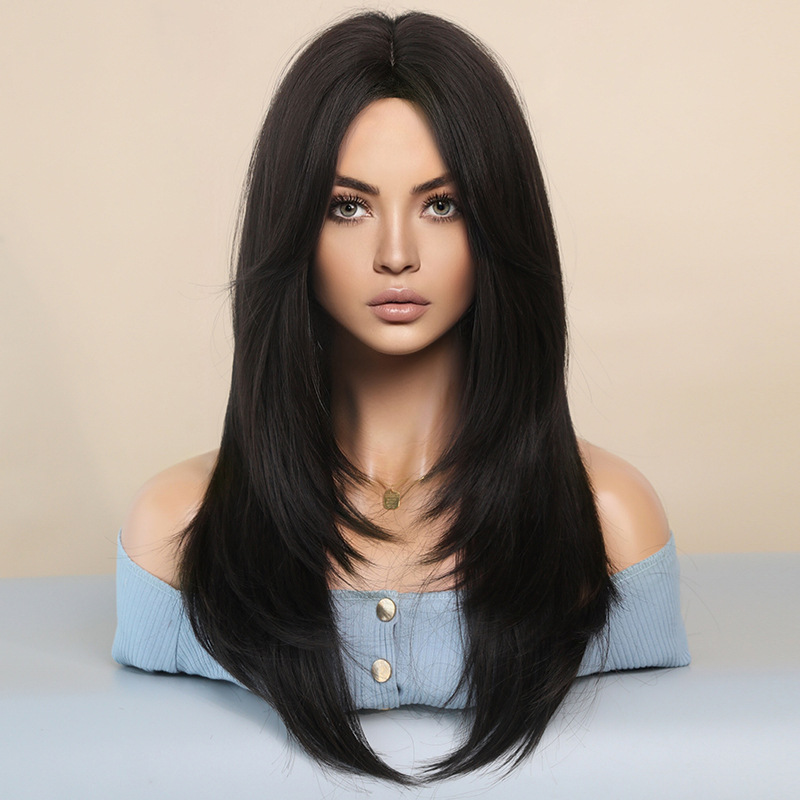 European and American medium length temperament curly hair,wig