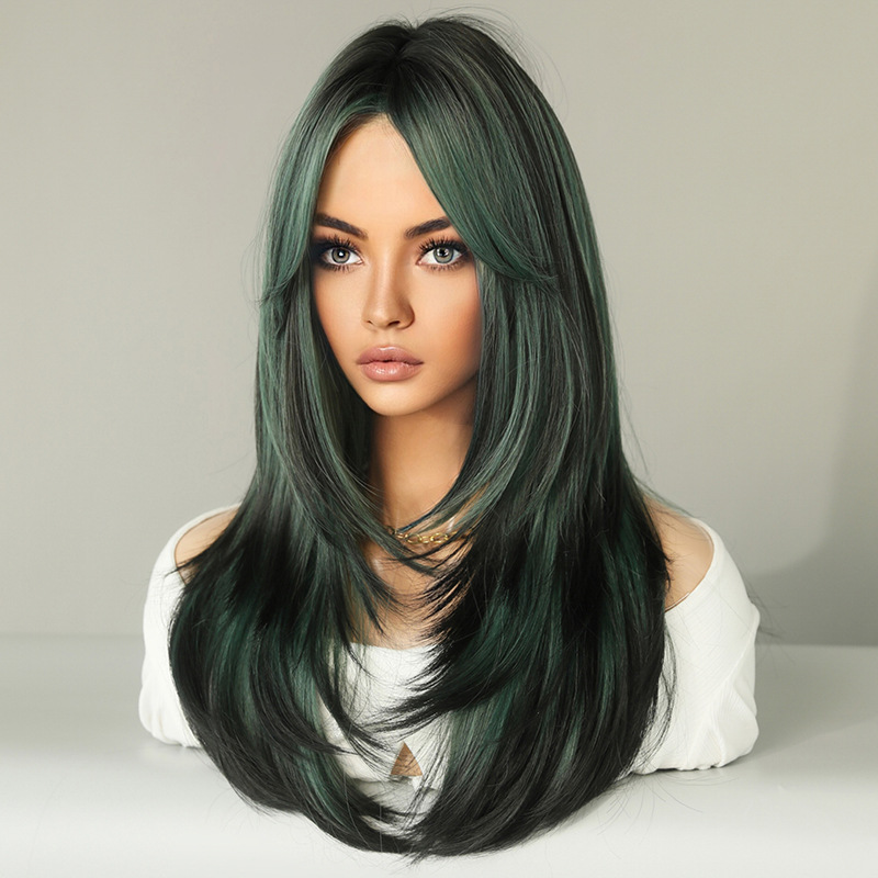 European and American medium length temperament curly hair,wig