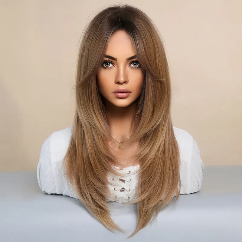 European and American medium length temperament curly hair,wig