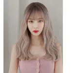 Linen colored micro curly long curly hair,wig