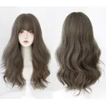 Mist tea light brown French style long curly hair,wig