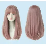 Sweetheart girl with long straight hair,wig
